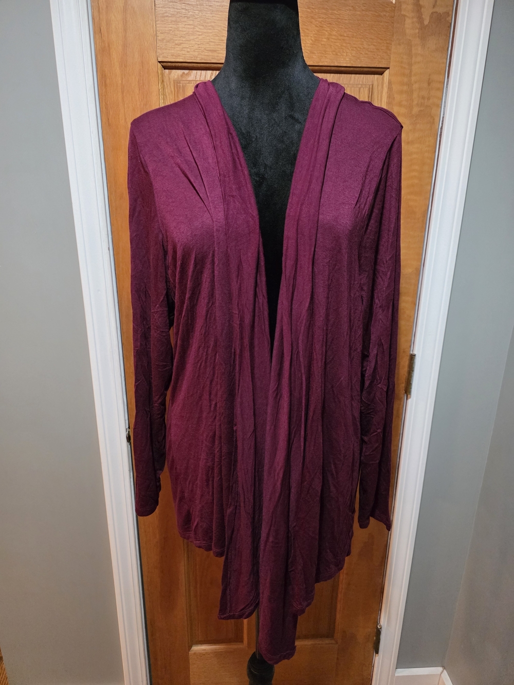 Women's Open-Front Draped Cardigan Sweater
